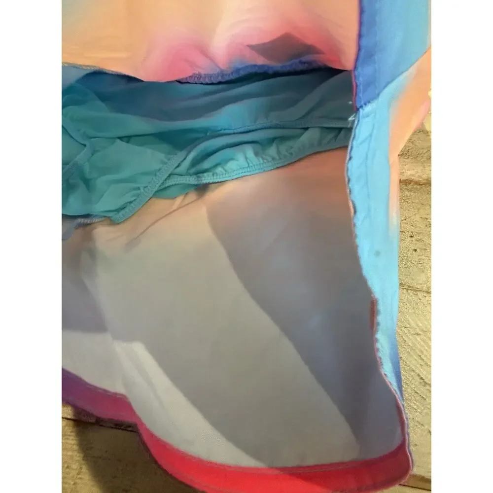 Girls Old Navy High Wasited Dolphin Hem Run Shorts XL 14-16 Tie-Dye NWT